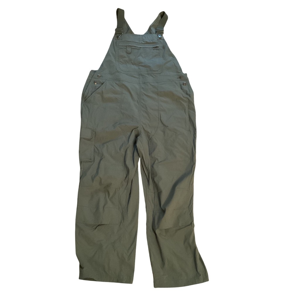 Duluth Trading Co Heirloom Gardening Bib Overalls Green Ripstop XL x 29